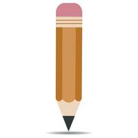Illustration of a drawing pencil with shadow vector
