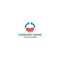 HVAC and Plumbing Logo Design Vector