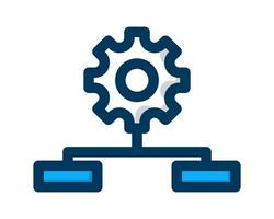 estructura vector diseño icono en azul en blanco antecedentes adecuado para tu sitio web, monitor y diseño necesitar