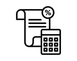 accountancy Vector Design Icon outline on white background suitable for your website, display and design need