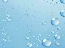 Blue background with waterdrops photo