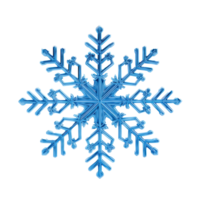 Blue snowflake isolated png