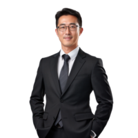 Asian businessman isolated png