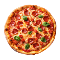 Hot tasty pizza isolated png