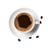 Cup of espresso coffee isolated png