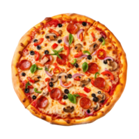 Hot tasty pizza isolated png