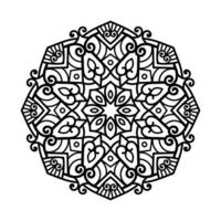 decorativo mandala y modelo para mehndi, boda, tatuaje, islam, indio, Arábica. contorno mandalas colorante libro página. vector