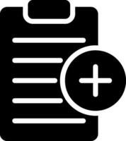 clipboard glyph icon vector