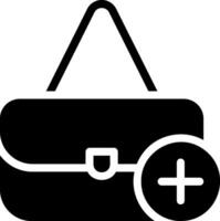 shopping bag glyph icon vector