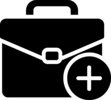 briefcase glyph icon vector