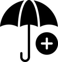 umbrella glyph icon vector