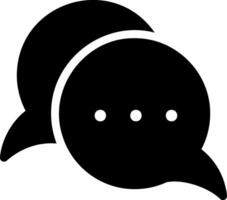 discussion glyph icon vector