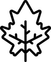 maple line icon vector