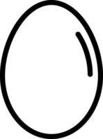 egg line icon vector