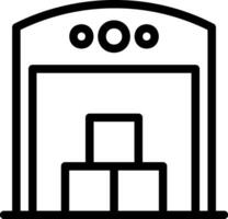 warehouse line icon vector