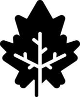 maple glyph icon vector