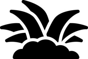 grass glyph icon vector