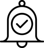 bell line icon vector