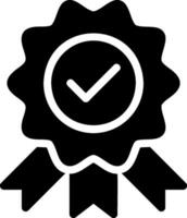 badge glyph icon vector