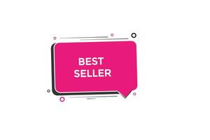 new best seller  modern, website, click button, level, sign, speech, bubble  banner, vector