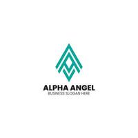 Elegant alphabet modern and creative a aa letter logo design template vector and fully editable