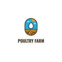 poultry farm chicken farm logo vector cattle farm logo design