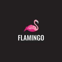 AI Flamingo icon logo in modern colorful logo design template vector, and fully editable vector