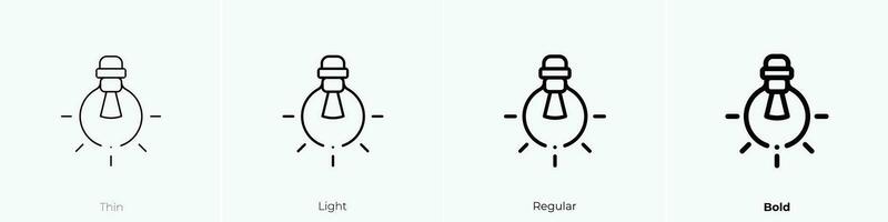 white balance icon. Thin, Light, Regular And Bold style design isolated on white background vector