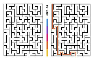 resumen laberinto rompecabezas laberinto con entrada y salida. laberinto para actividad libro. resolución de problemas rompecabezas juegos para libro de trabajo. vector ilustración - eps 10