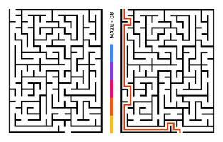 resumen laberinto rompecabezas laberinto con entrada y salida. laberinto para actividad libro. resolución de problemas rompecabezas juegos para libro de trabajo. vector ilustración - eps 10