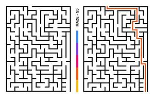 resumen laberinto rompecabezas laberinto con entrada y salida. laberinto para actividad libro. resolución de problemas rompecabezas juegos para libro de trabajo. vector ilustración - eps 10