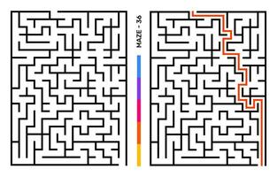 resumen laberinto rompecabezas laberinto con entrada y salida. laberinto para actividad libro. resolución de problemas rompecabezas juegos para libro de trabajo. vector ilustración - eps 10