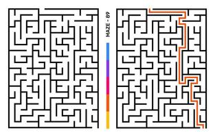 resumen laberinto rompecabezas laberinto con entrada y salida. laberinto para actividad libro. resolución de problemas rompecabezas juegos para libro de trabajo. vector ilustración - eps 10