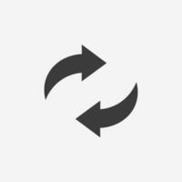 rotation, update, arrow, reload, refresh, direction, rotate icon vector symbol sign