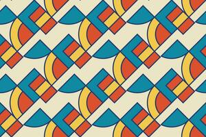 Geometric seamless pattern. Abstract geometric hexagonal graphic design. Seamless geometric pattern. vector