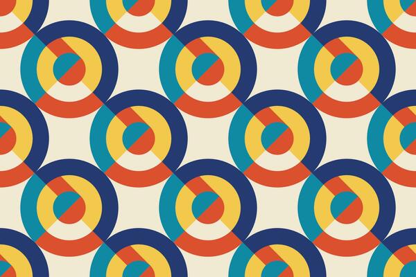 Abstractgeometric pattern background, vector circle, triangle and square lines color art design. Colorful pattern background