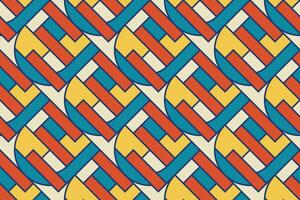 Abstractgeometric pattern background, vector circle, triangle and square lines color art design. Colorful pattern background