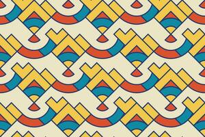 Geometric seamless pattern. Abstract geometric hexagonal graphic design. Seamless geometric pattern. vector