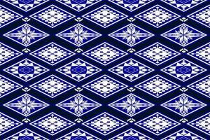 Geometric ethnic oriental pattern traditional Design for fabric,carpet,clothing,textile,batik.Ethnic abstract ikat seamless pattern in tribal.Embroidery style. vector