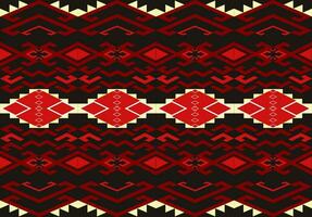 Ethnic abstract ikat seamless pattern in tribal.Fabric Indian and maxican style. Design for background, wallpaper, illustration, fabric, clothing, carpet, textile, batik, embroidery. vector