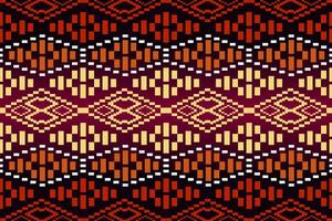 étnico resumen ikat.sin costura modelo en tribal.azteca geométrico modelo para vibrante color.colorido geométrico bordado para textiles,tela,ropa,fondo,batik,prendas de punto,moda vector