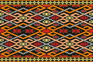 Geometric seamless pattern  for block print,batik,fabric,textile.Ethnic abstract ikat.Colorful abstract contemporary seamless pattern.Hand drawn unique print. vector