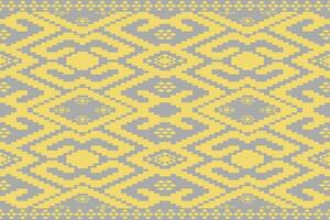 Ethnic abstract ikat.Seamless pattern in tribal.Colorful vector seamless patterns collection.Spring summer autumn decor.Festival elements with coloful background.