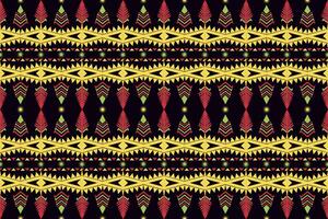 Geometric seamless pattern  for block print,batik,fabric,textile.Ethnic abstract ikat.Colorful abstract contemporary seamless pattern.Hand drawn unique print. vector