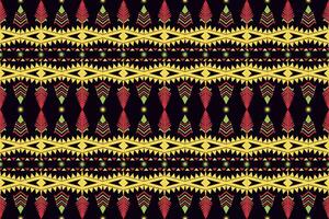 Geometric seamless pattern  for block print,batik,fabric,textile.Ethnic abstract ikat.Colorful abstract contemporary seamless pattern.Hand drawn unique print. vector