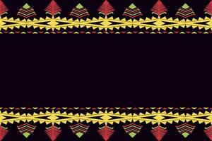 Abstract ethnic aztec geometric pattern design for background.Ethnic ikat geometric pattern for vibrant color.Colorful geometric embroidery for textiles,fabric,clothing,background,batik,knitwear vector