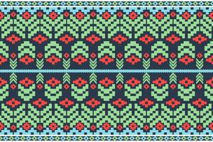 Ethnic aztec geometric pattern for vibrant color.Colorful geometric embroidery for textiles,fabric,clothing,background,batik,knitwear vector