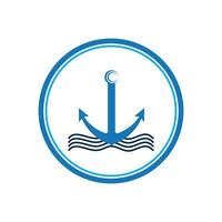 anchor logo and symbol vector