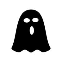 Ghost icon isolated on White Background. Ghost vector icon, Emotion Variation. Simple flat style design element. Scary horror pictures.