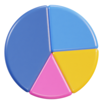 3d pie chart icon png